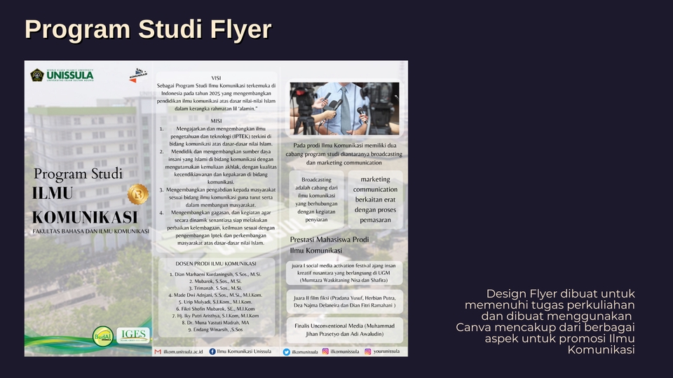 Jasa desain logo online untuk membuat logo program studi Ilmu Komunikasi dengan desain logo yang keren dan profesional.