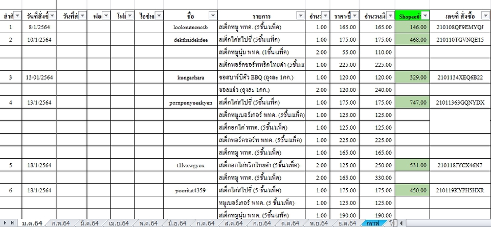 พิมพ์งาน และคีย์ข้อมูล - รับทำเอกสาร รายงาน Word, Excel - 5