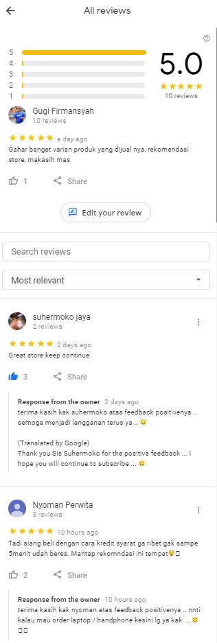 Memberi Review - Jasa Review Google Business Terpercaya, 1 Hari Jadi Untuk 10 Review. - 6