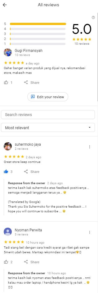 Memberi Review - Jasa Review Google Business Terpercaya, 1 Hari Jadi Untuk 10 Review. - 6