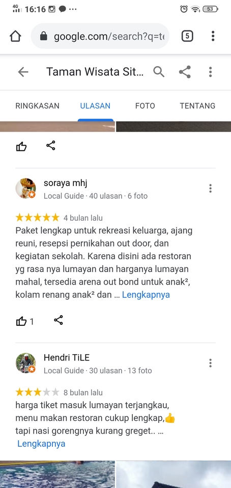 Memberi Review - MEMBERIKAN REVIEW BAIK. PADA GOOGLE MAPS BUSINESS DAN PLAY STORE STORE DLL. - 5