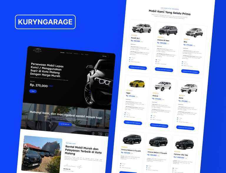 Jasa Pembuatan Website Perusahaan - Kuryngarage menyediakan jasa pembuatan website untuk perusahaan dengan harga terjangkau dan desain profesional.