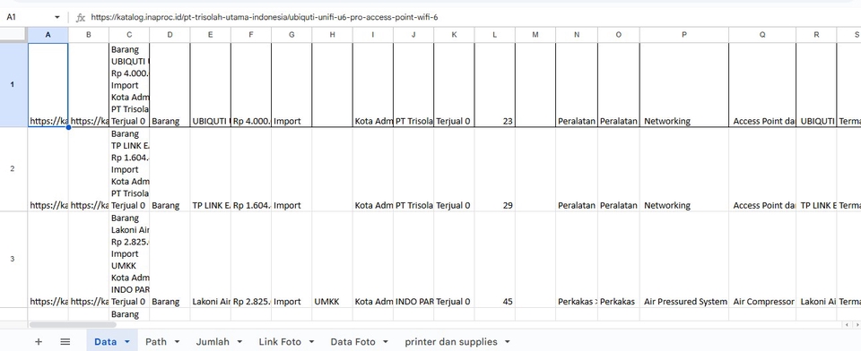 Scraping Data - Jasa Scraping Data e-Katalog, Inaproc, Shopee, Tokopedia & Marketplace Lainnya - 3