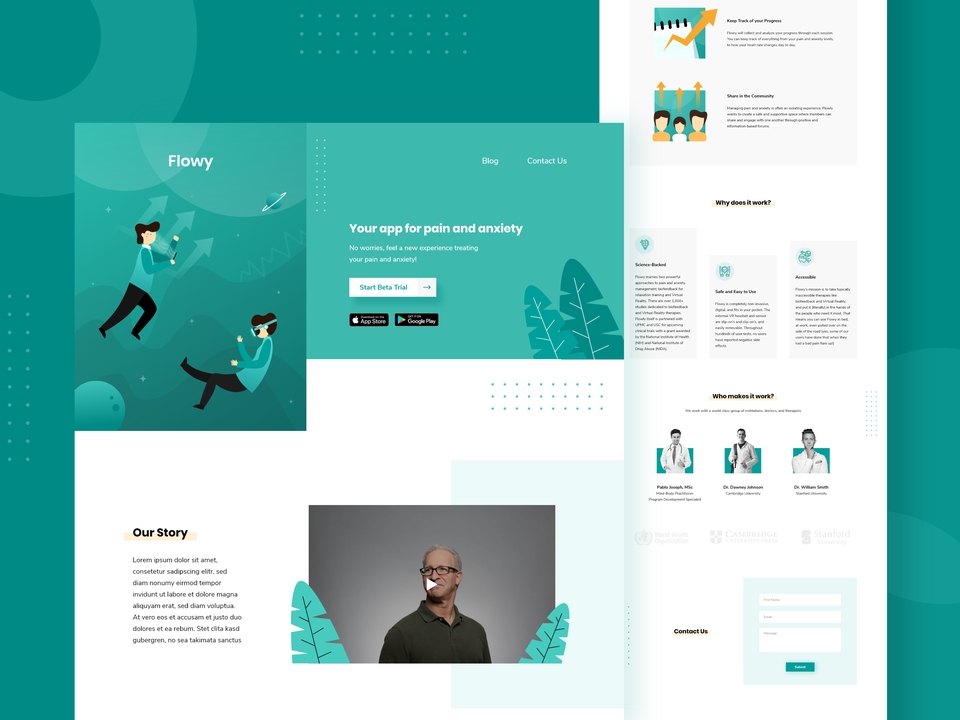 Desain mockup aplikasi mobile untuk aplikasi kesehatan mental dan relaksasi.  Aplikasi ini membantu pengguna mengurangi kecemasan dan meningkatkan kualitas tidur dengan UI UX yang modern dan mudah digunakan.
