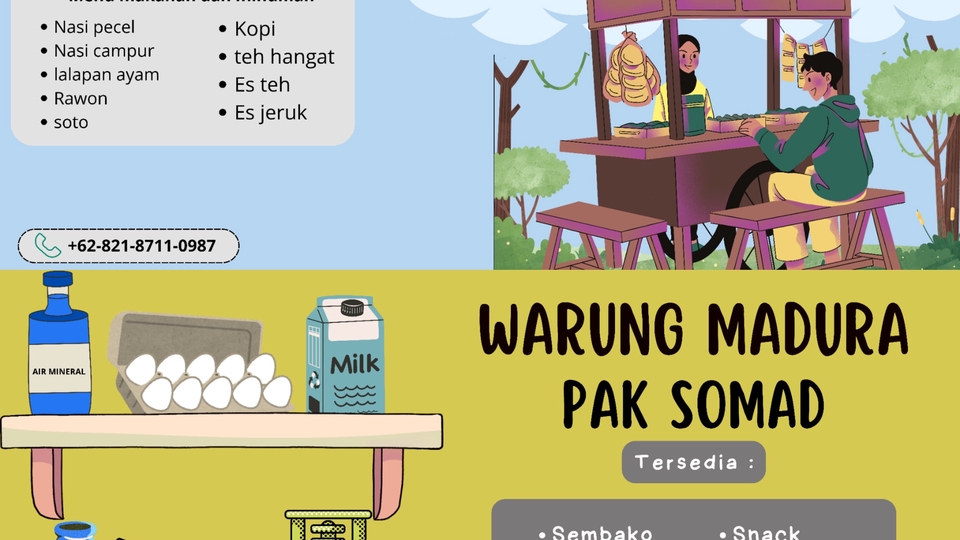 Jasa desain spanduk makanan warung madura pak somad desain spanduk toko kuliner desain spanduk makanan murah