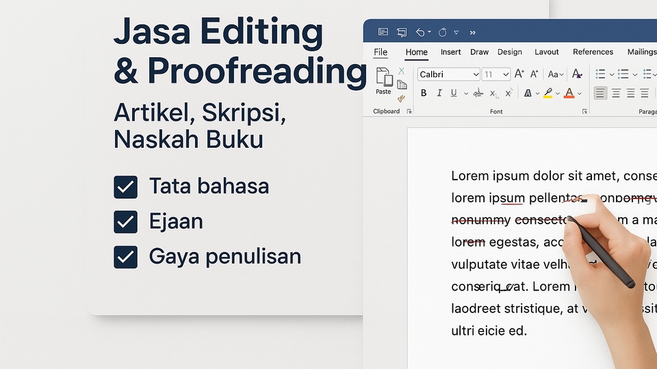 Jasa Proofreading dan Pengecekan Grammar - Jasa Editing & Proofreading Artikel, Skripsi, dan Naskah Buku – Bahasa Indonesia & Inggris"