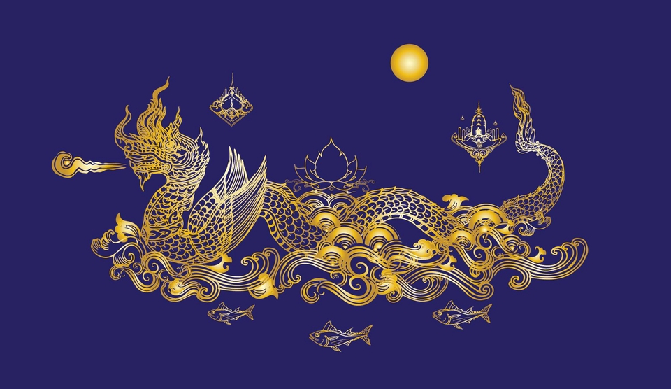 วาดภาพประกอบ - รับออกแบบลาย "พญานาค" ในรูปแบบลายเส้น คงเอกลักษณ์ - 18