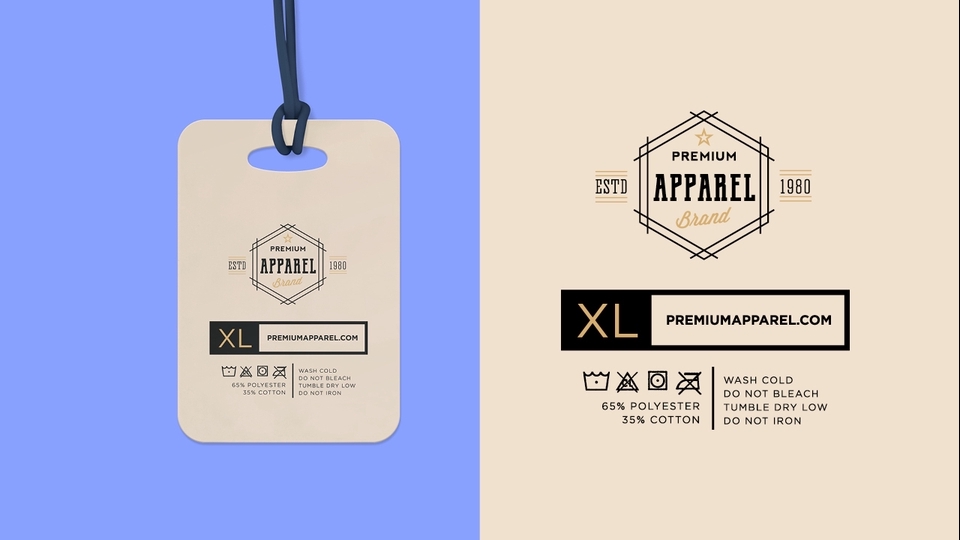 Digital Printing - Design Hang tag, shirt tag, neck label, clothing label - 1