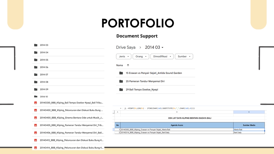 Jasa Asisten Virtual: Portofolio Dukungan Dokumen 2014