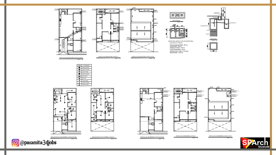 CAD Drawing - Gambar Autocad | Gambar IMB | Gambar Kerja DED - 2