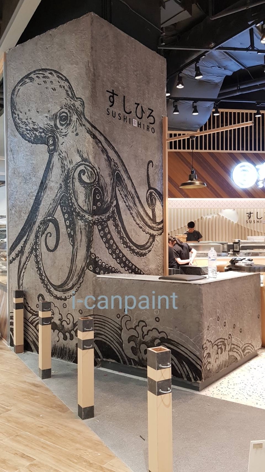 ออกแบบตกแต่งภายในและภายนอก - รับวาดภาพเพ้นท์ผนังเพื่อการตกแต่ง (Wall Painting) - 7