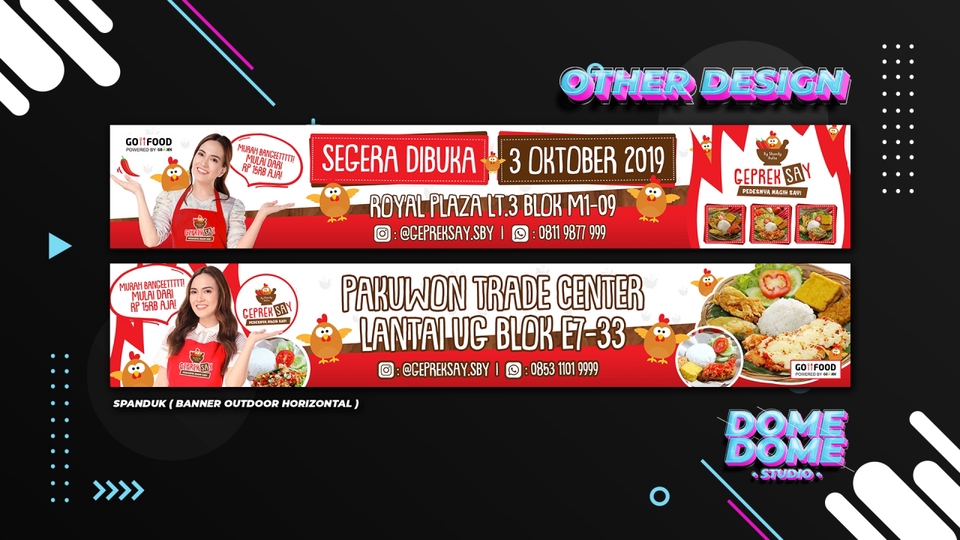 Banner Online - Jasa Desain Media Promosi Online maupun Offline Profesional ( Banner, Spanduk, Sosial Media, dll ) - 7