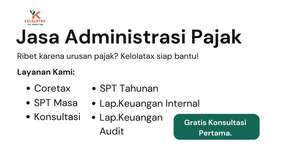 Akuntansi dan Keuangan - Jasa Perpajakan UMKM, Pajak Perusahaan & Pribadi, Faktur Pajak, SPT Badan, Akuntansi, Konsultasi - 3