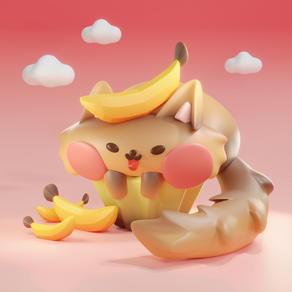 รับปั้นโมเดล 3D สินค้า แนวการ์ตูนน่ารัก 3D model 3D packshot รับทำโมเดลบ้าน รับทำ 3D printing