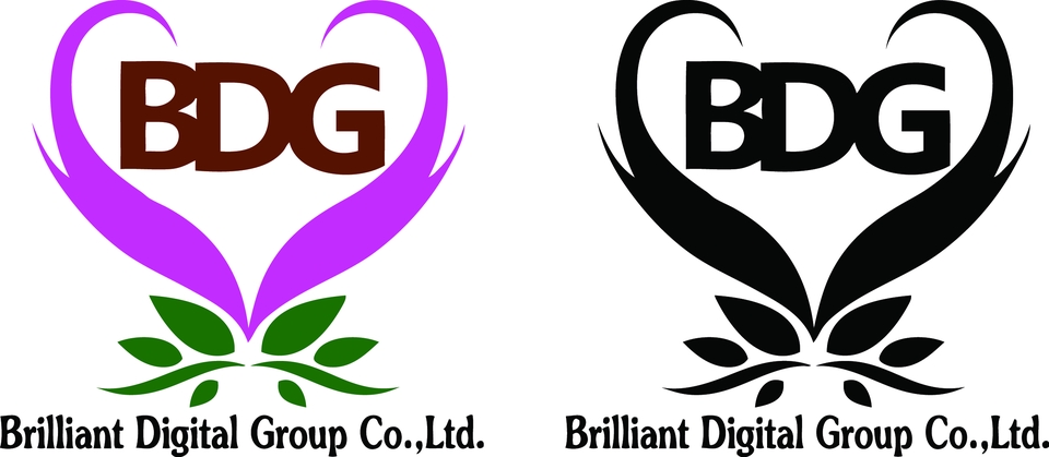 รับออกแบบโลโก้ BDG บริษัท บริการออกแบบโลโก้แบบเรียบหรู ดูแพง ออกแบบ logo minimal