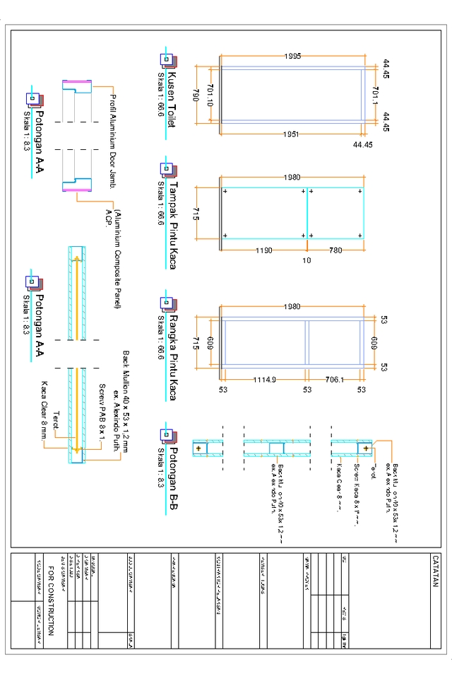 3D & Perspektif - Spesialisasi gambar acp kaca aluminium - 7