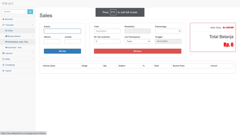 Aplikasi Desktop - Point of Sales (POS) - 2