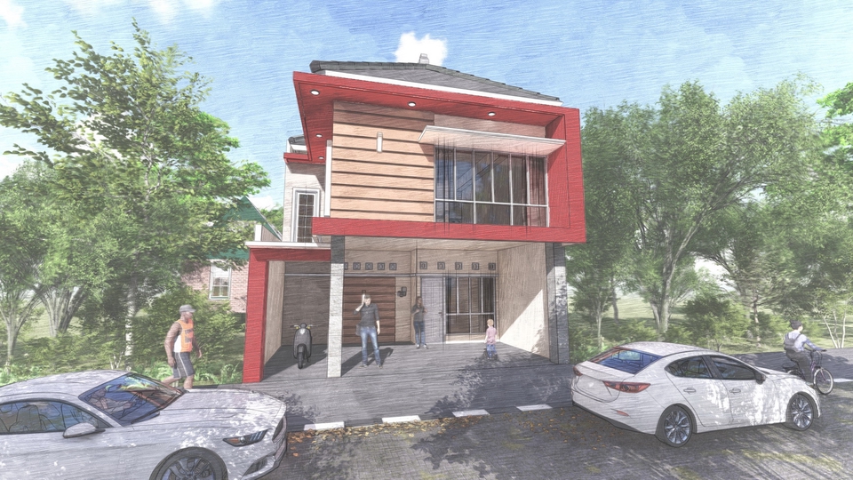 3D & Perspektif - GAMBAR 3D SKETCHUP - 23