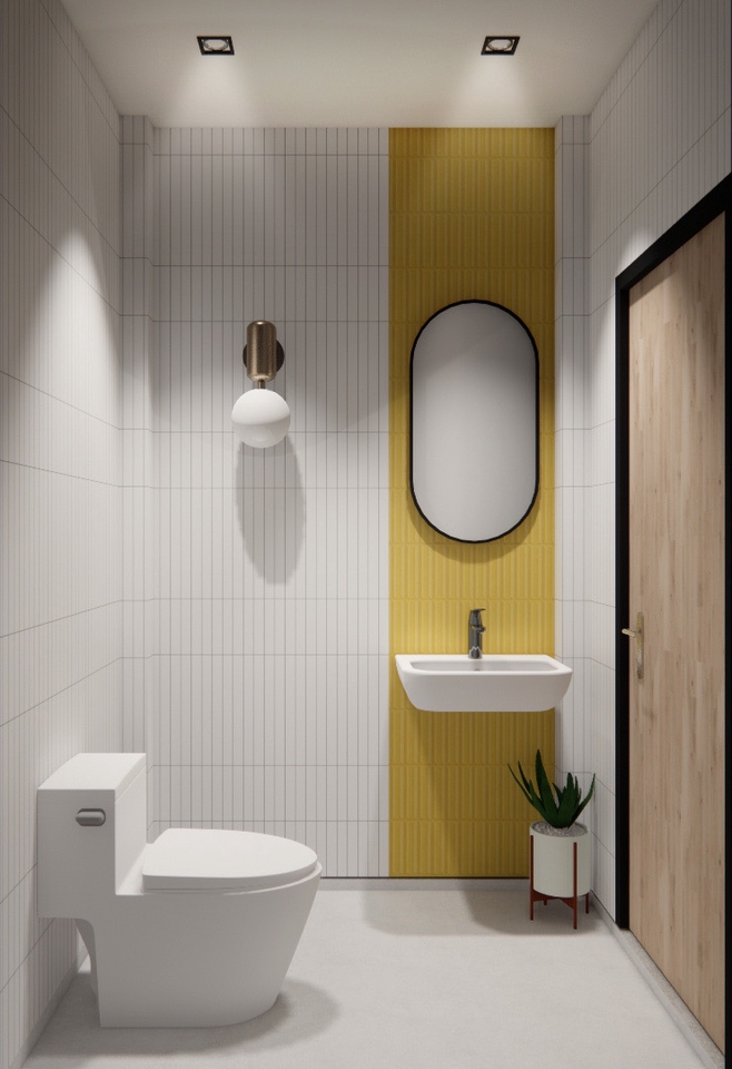 รับออกแบบตกแต่งภายในห้องน้ำ สไตล์โมเดิร์น