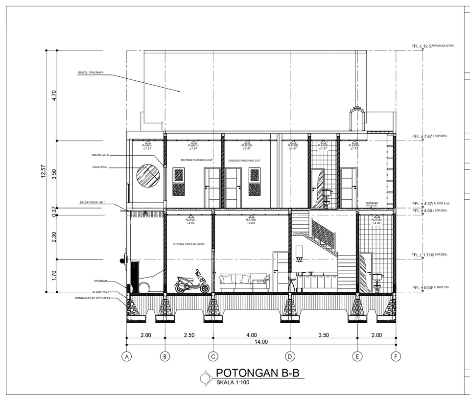 CAD Drawing - JASA DESAIN 2D/3D RUMAH TINGGAL,TOKO,RUKO,OFFICE , Gambar Kerja CAD / Arsitektur, ME, Plumbing - 5