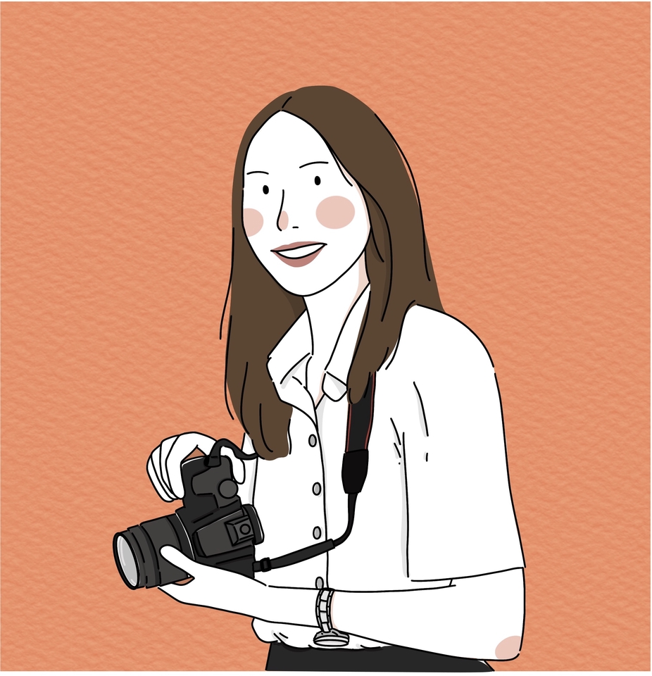 วาดภาพการ์ตูน - ภาพการ์ตูน Portrait Minimal - 4