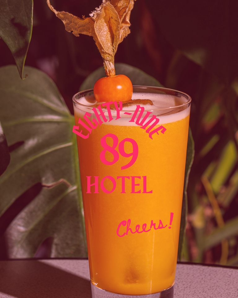 ออกแบบโลโก้ร้านอาหาร 89 Hotel สไตล์เรียบหรูดูแพง