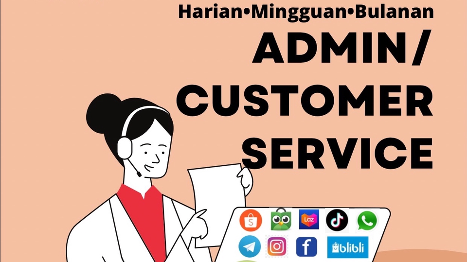 Admin Web & Page - ADMIN & CUSTOMER SERVICE SOSIAL MEDIA/MARKETPLACE DIJAMIN AMANAH TERPERCAYA - 1