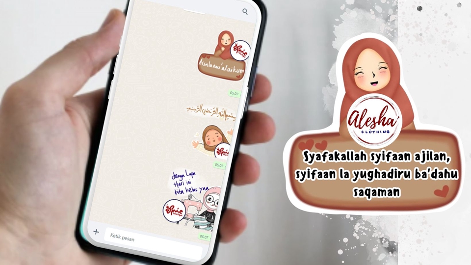 Stiker LINE - BRANDING STICKER UNTUK whatsapp, telegram,instagram,line - 4
