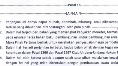 Hukum - Penyusunan Kontrak / Perjanjian / MoU - 3