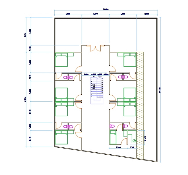 CAD Drawing - 2D Floor Plan Sederhana - 5