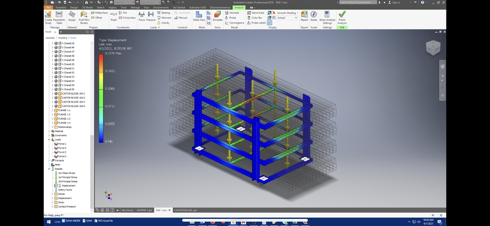 Jasa drafter autocad murah untuk pembuatan desain struktur bangunan 3D
