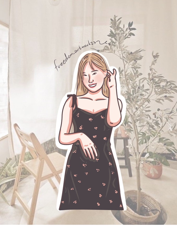 วาดภาพการ์ตูน - วาดภาพมินิมอล cute cute - 10