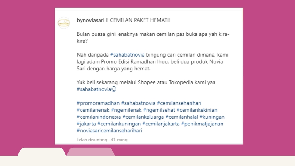 Caption Sosial Media - Copywriter untuk Social Media (Instagram, Tiktok, Youtube, Facebook, Twitter, dsb) - 2