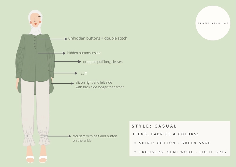 Desain Kaos & Motif - Fashion Design Collection with Tech Pack - 7