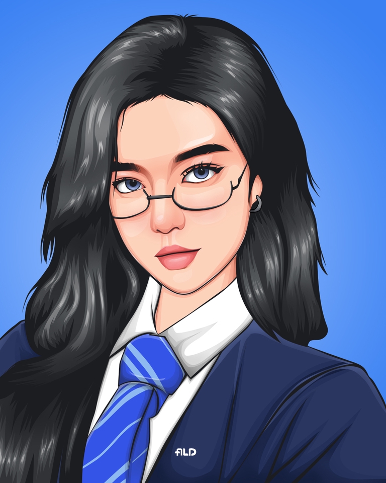 Gambar dan Ilustrasi - Vector Vexel Portrait Art Human, 24 jam jadi - 3