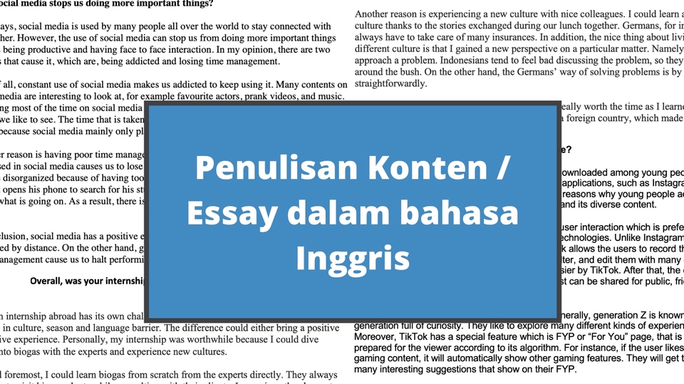 Penulisan Artikel Kompeten dalam Bahasa Inggris / Indonesia