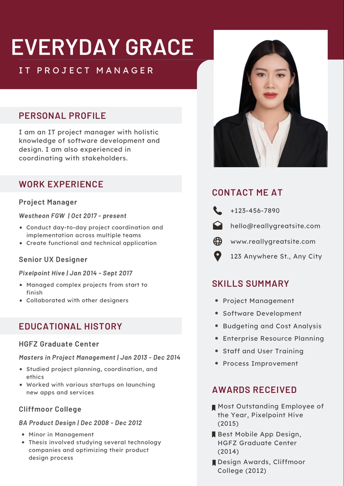 Portfolio & Resume - รับทำ Resume/ CV ราคากันเอง ได้งานไว - 11