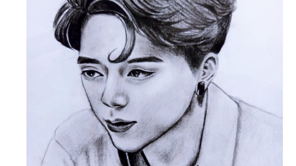วาดภาพเหมือน Portrait - รับวาดภาพเหมือน ภาพวาดดินสอ - 1