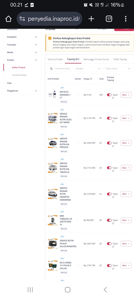 Update Produk Toko Online - JASA INPUT PRODUK EKATALOG V6 DAN HANDLE PRODUK SERTA PROJECT - 3