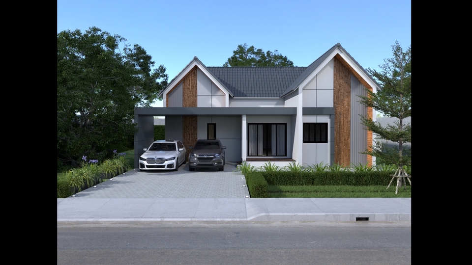 ออกแบบตกแต่งภายในและภายนอก - ออกแบบ-เขียนแบบก่อสร้างพร้อมขออนุญาต บ้านพักอาศัย - 1