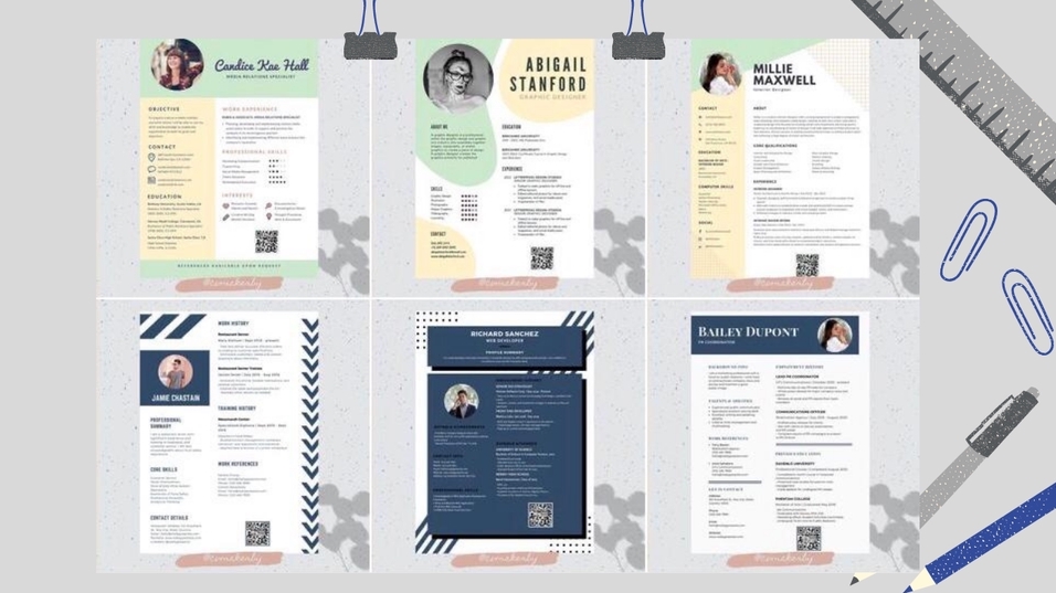 Portfolio & Resume - Desain CV dan Surat Lamaran, Pekerjaan 1 hari - 1