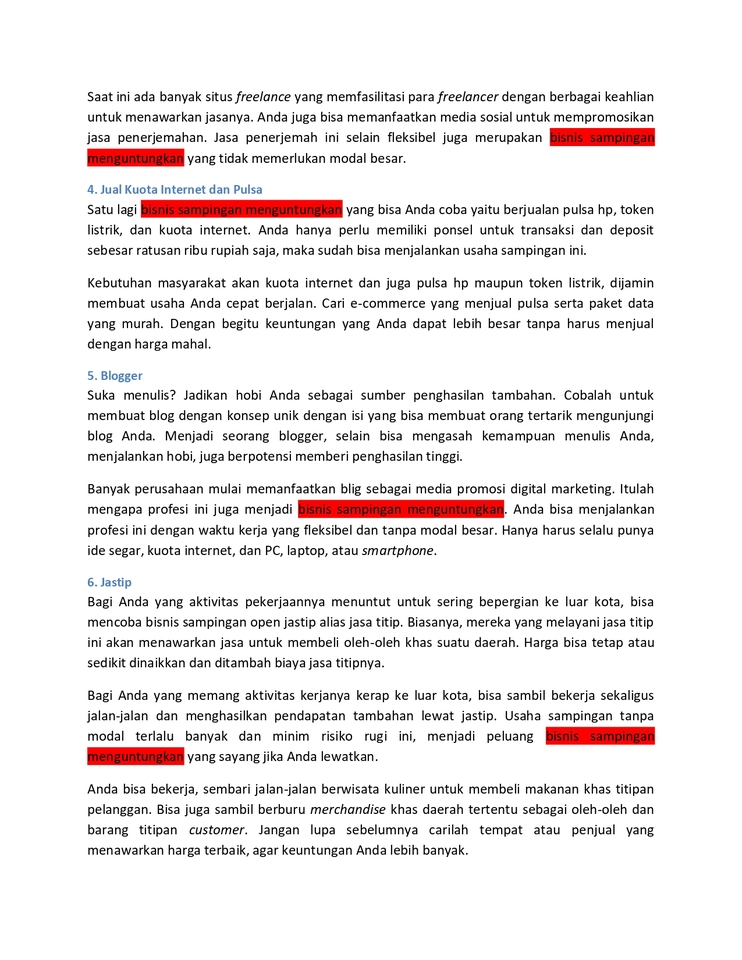 Penulisan Konten - Artikel SEO - 4