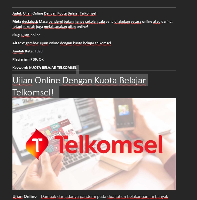 Penulisan Konten - Jasa Penulisan Artikel SEO Friendly Termurah Untuk Blog/Website! - 9