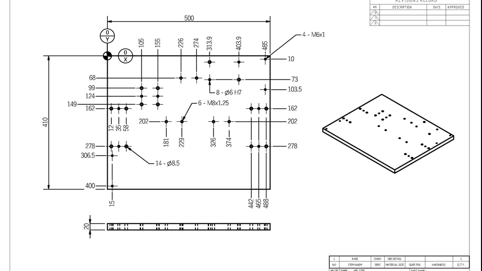 เขียนแบบวิศวกรรมและออกแบบโครงสร้าง - JIG PLATE BEND  3D to 2D DWG - 3