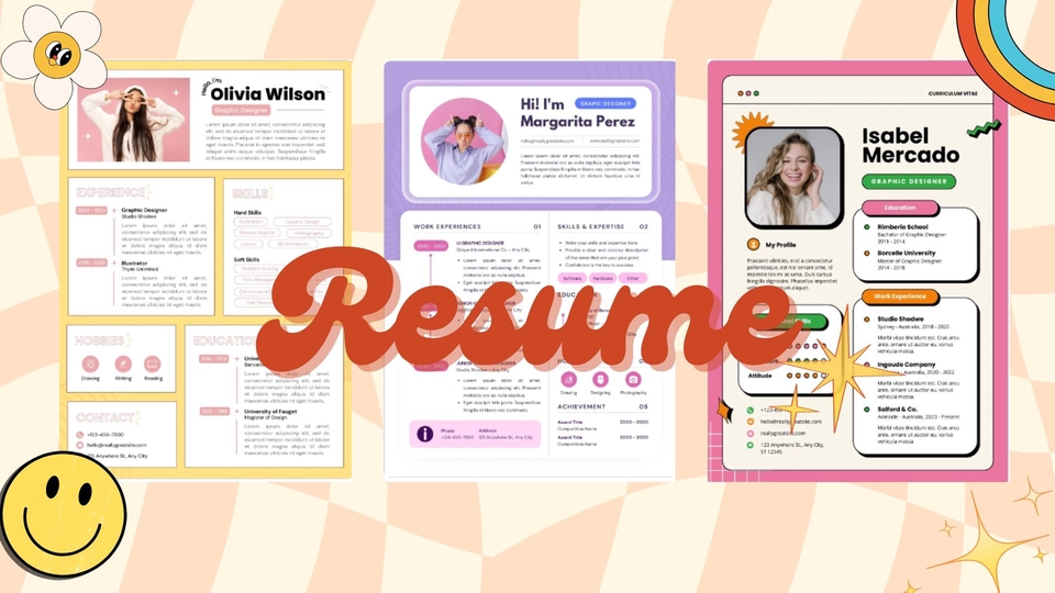 Portfolio & Resume - รับทำ Resume แนวน่ารักสดใส มินิมอล - 1