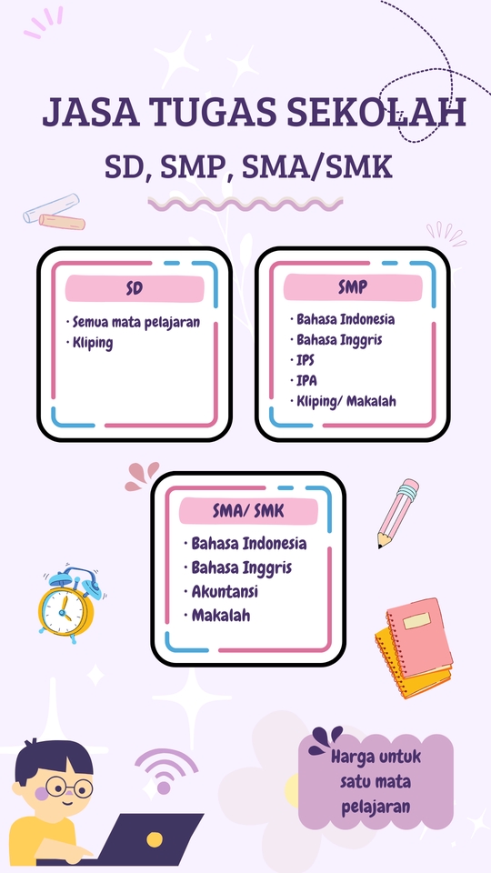 Pengetikan Umum - JASA TUGAS SEKOLAH (SD, SMP, SMA/ SMK) - 2