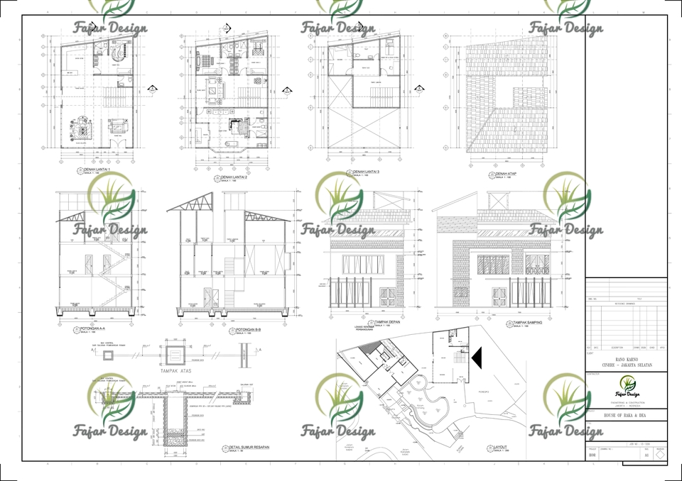 CAD Drawing - Desain Bangunan Atau Gambar Kerja Dalam Bentuk 2D - 22