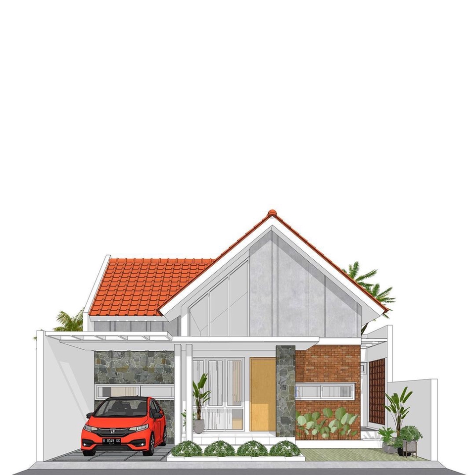 3D & Perspektif - JASA PERENCANAAN DESAIN RUMAH TINGGAL - TERJANGKAU - 12
