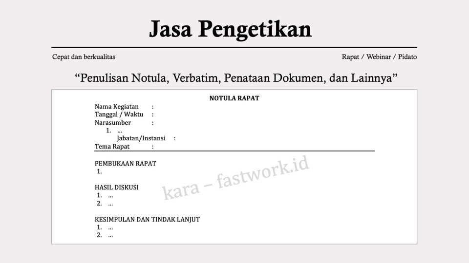 Pengetikan Umum - Jasa Tulis/Ketik Cepat (12-24 jam) - 3