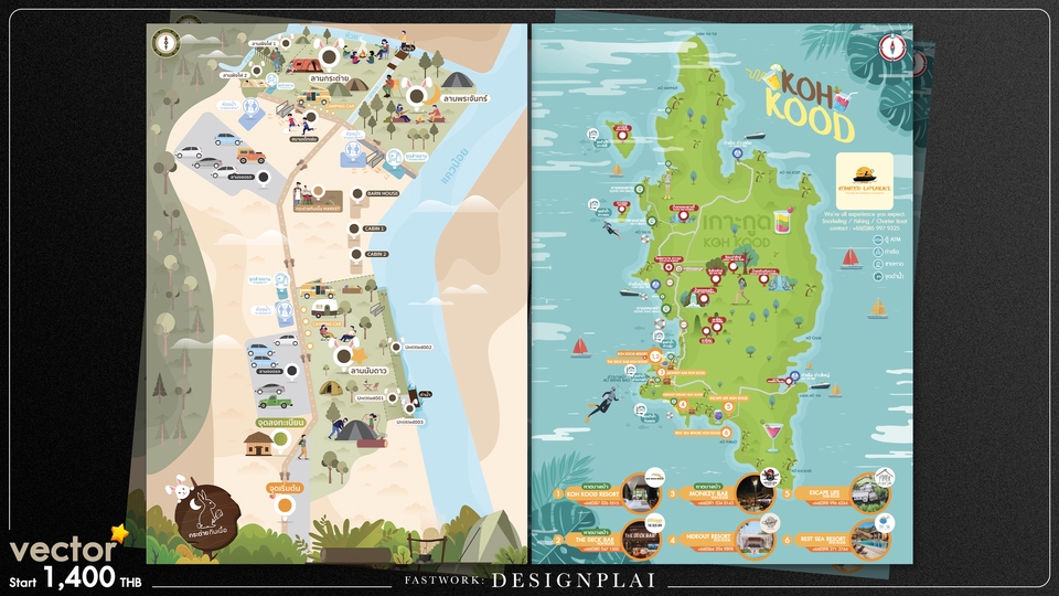วาดแผนที่ - Map Design ออกแบบแผนที่ งานดี มีสไตล์ - 14